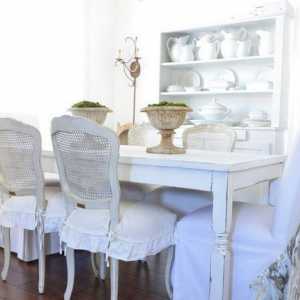 Pôvabná romantická interiér v štýle Shabby Chic