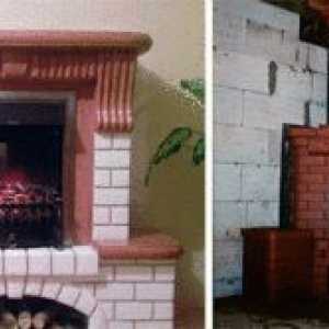 Interiér domu s vlastnoručne vyrobených krby