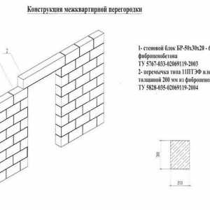 Výstavba vnútorné priečky z penových blokov