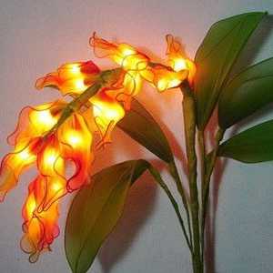 Lampy z farebného nylonu s rukami